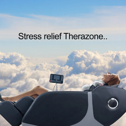 TheraZone Electric Massage Chair Full Body Zero Gravity With Shiatsu Recliner - Myzenhome