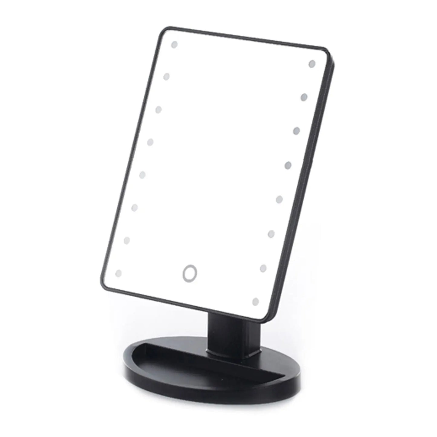 Touch Screen Tabletop Mirror With 16 LED Lights Makeup Cosmetic Vanity - Myzenhome