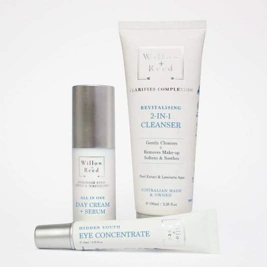 Willow + Reed Ultimate Beauty Pack (Cleanser, Day Cream, Eye Cream) - Myzenhome