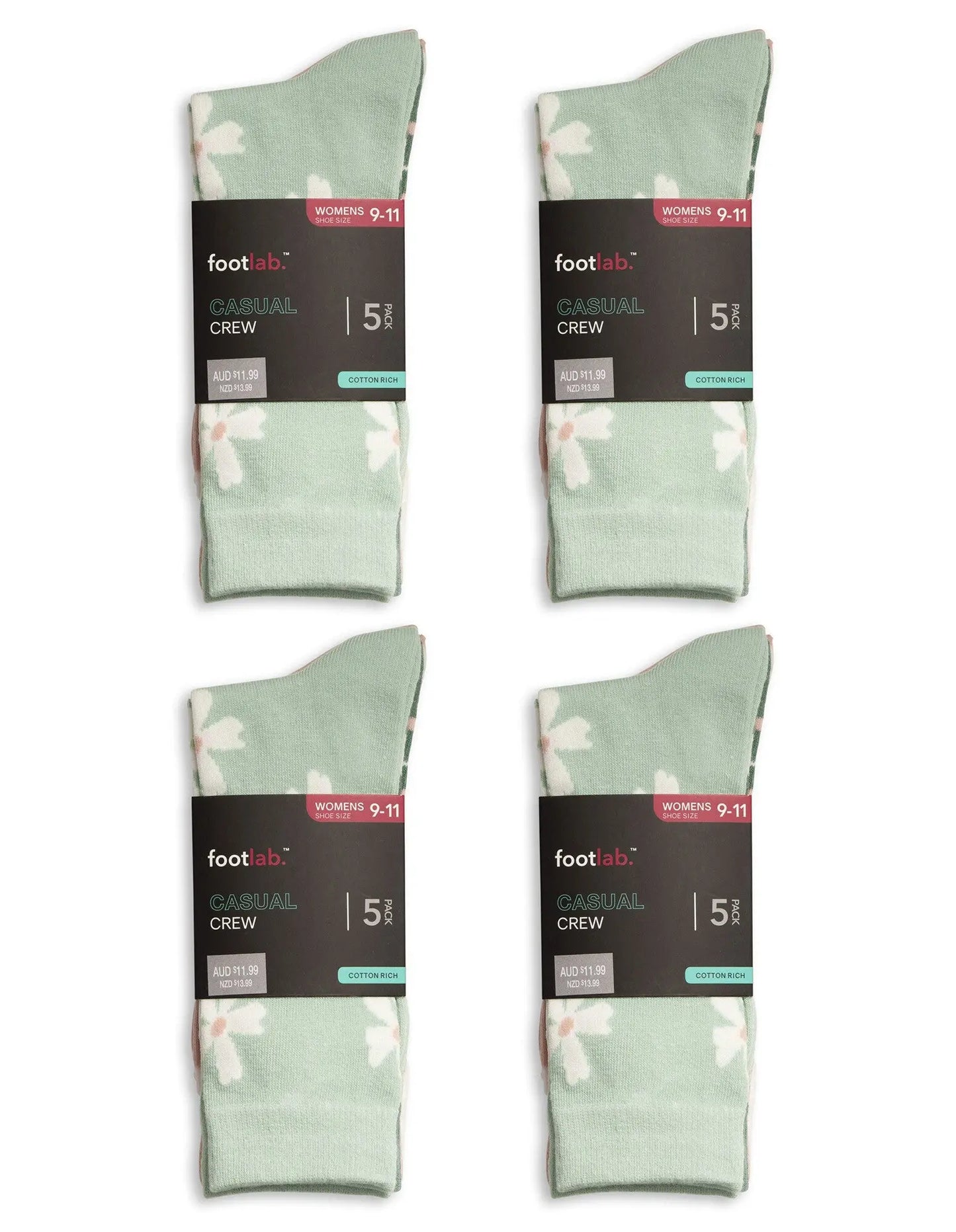 Womens 20 Pack Socks Casual Crew - Myzenhome