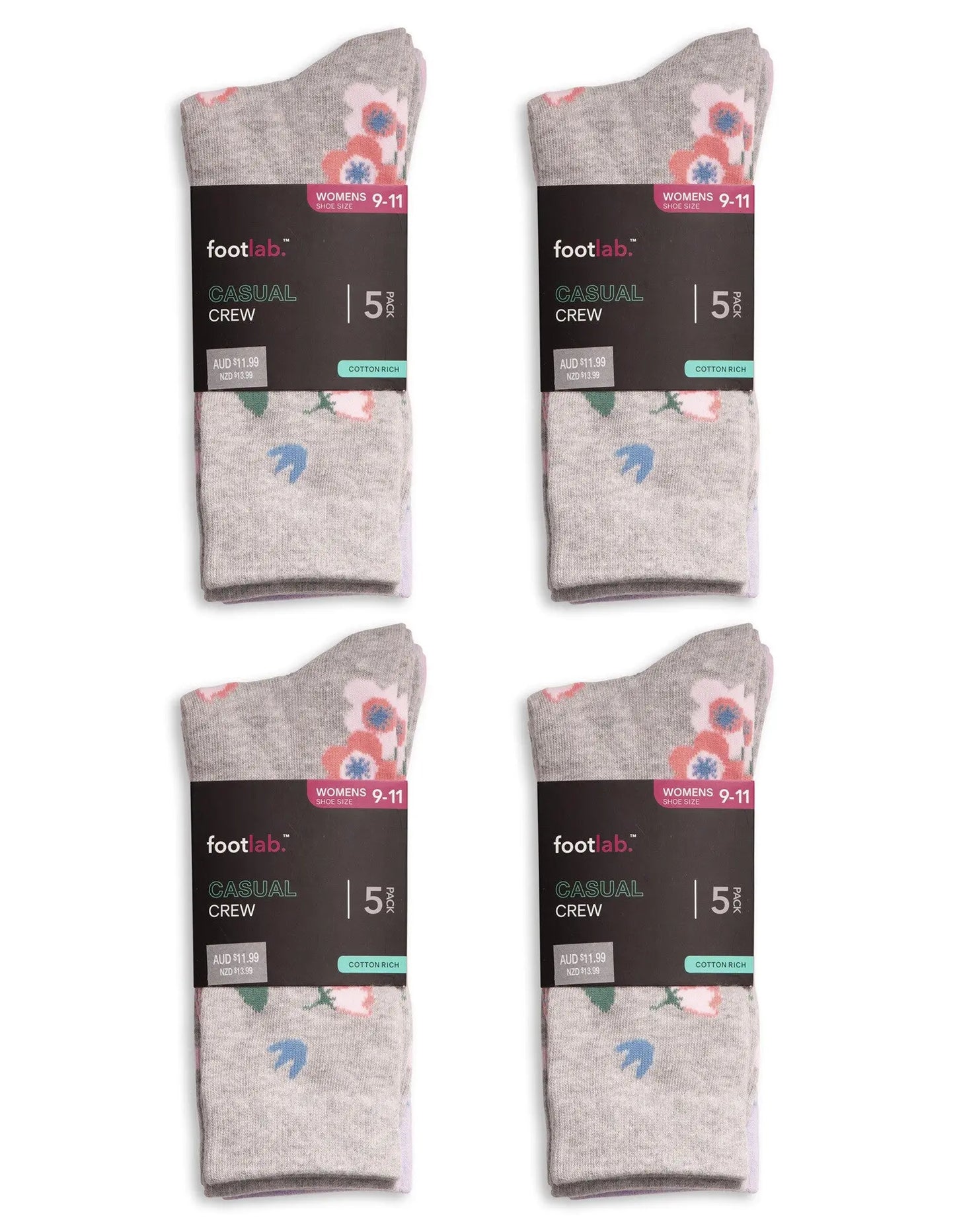 Womens 20 Pack Socks Casual Crew - Myzenhome