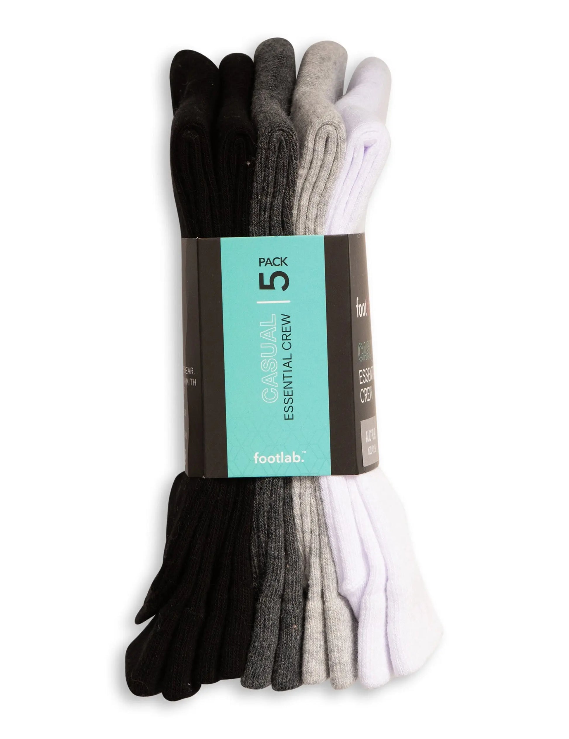 Womens 20 Pack Socks Essential Crew - Myzenhome