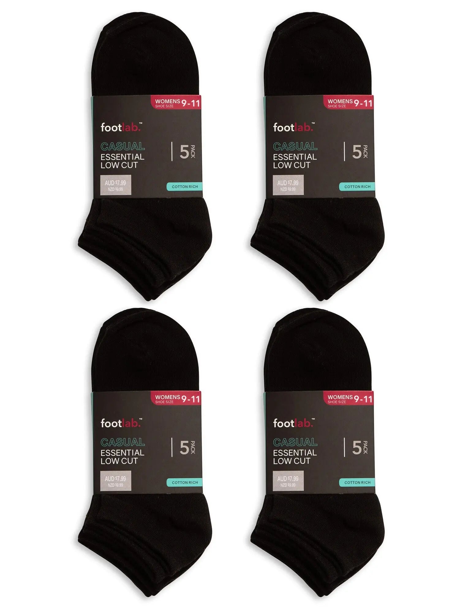 Womens 20 Pack Socks Essential Liner - Myzenhome