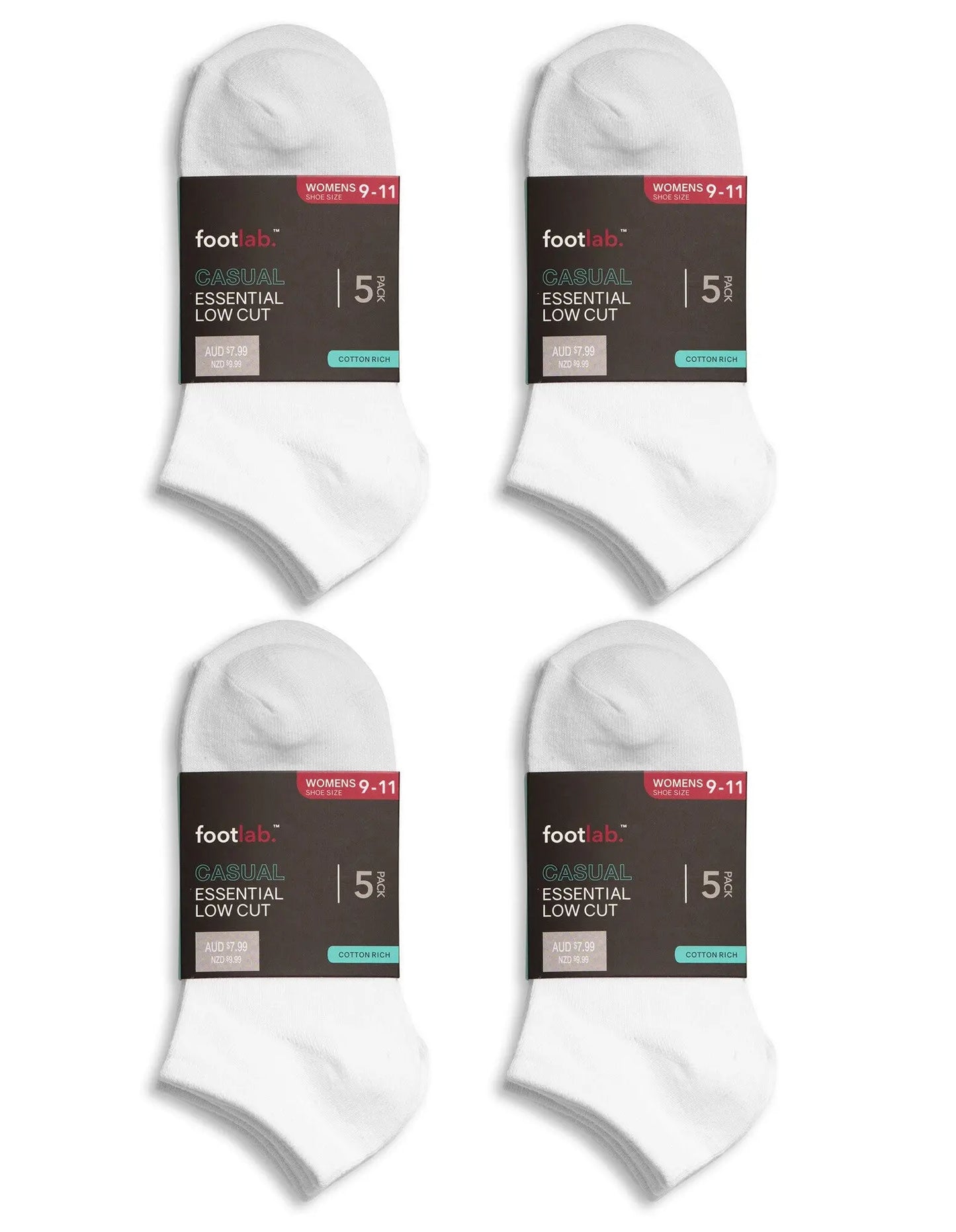 Womens 20 Pack Socks Essential Liner - Myzenhome