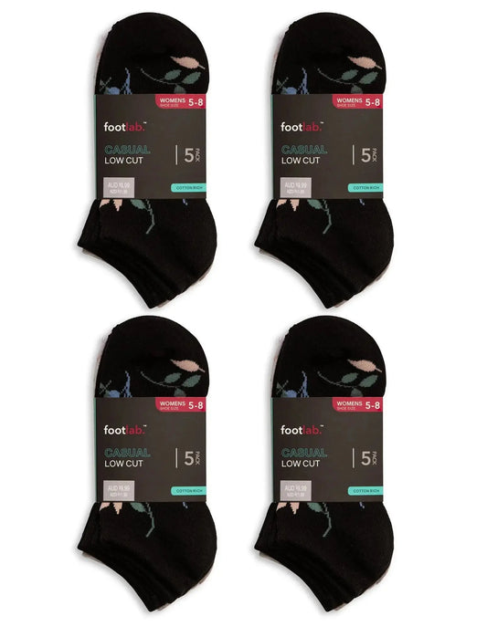 Womens 20 pack socks casual low cut Footlab