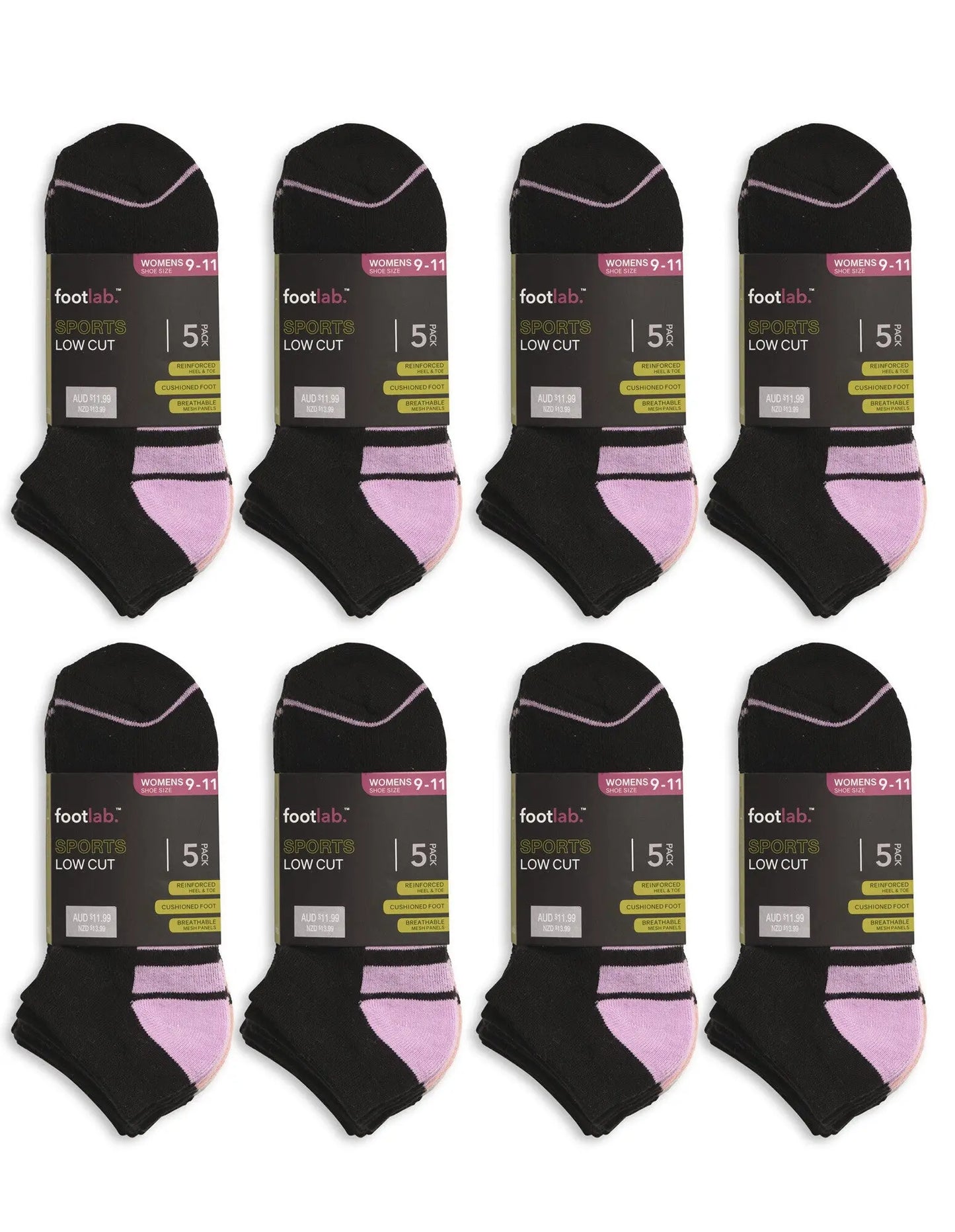 Womens 40 Pack Socks Sports Low Cut - Myzenhome