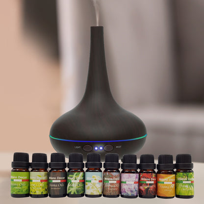 Milano Aroma Diffuser Set With 10 Pack Diffuser Oils Humidifier Aromatherapy - Myzenhome