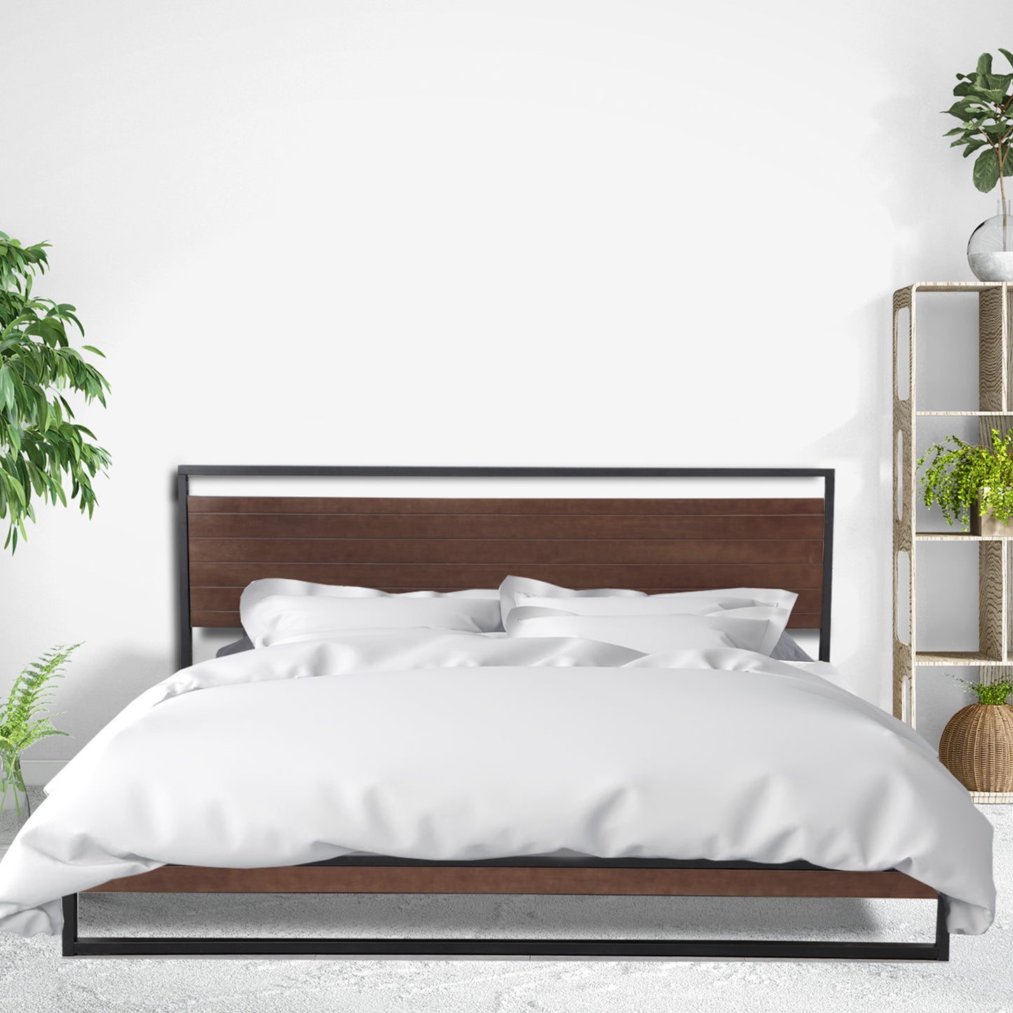 Azure Bed Frame + Comforpedic Mattress + 250GSM Bamboo Quilt Package Deal Set - Myzenhome