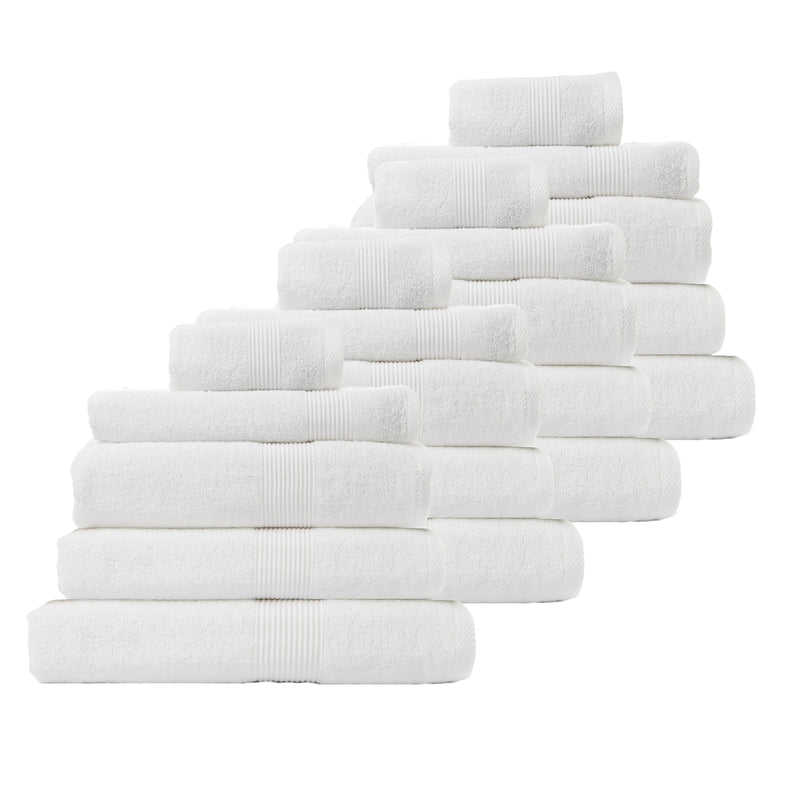 Royal Comfort Cotton Bamboo Towel Bundle Set 450GSM Luxurious Absorbent