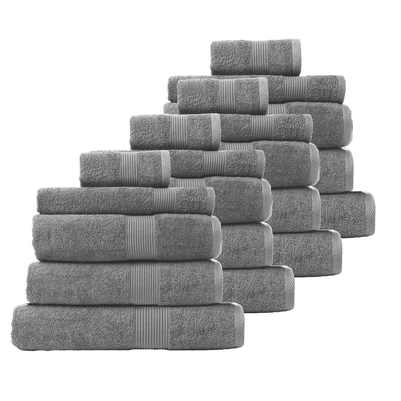 Royal Comfort Cotton Bamboo Towel Bundle Set 450GSM Luxurious Absorbent