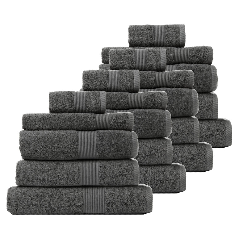 Royal Comfort Cotton Bamboo Towel Bundle Set 450GSM Luxurious Absorbent