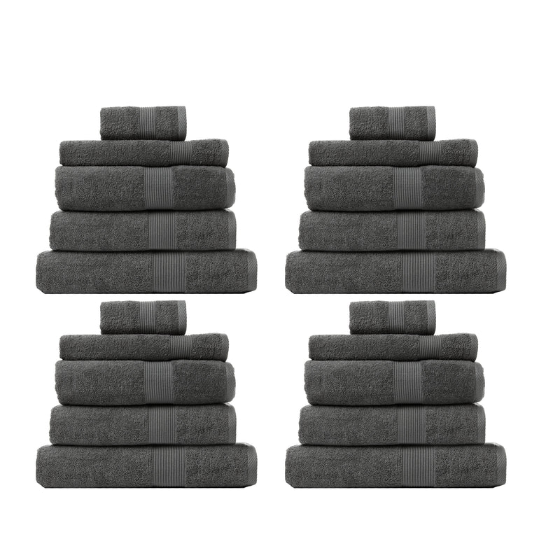 Royal Comfort Cotton Bamboo Towel Bundle Set 450GSM Luxurious Absorbent