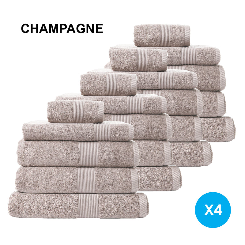 Royal Comfort Cotton Bamboo Towel Bundle Set 450GSM Luxurious Absorbent