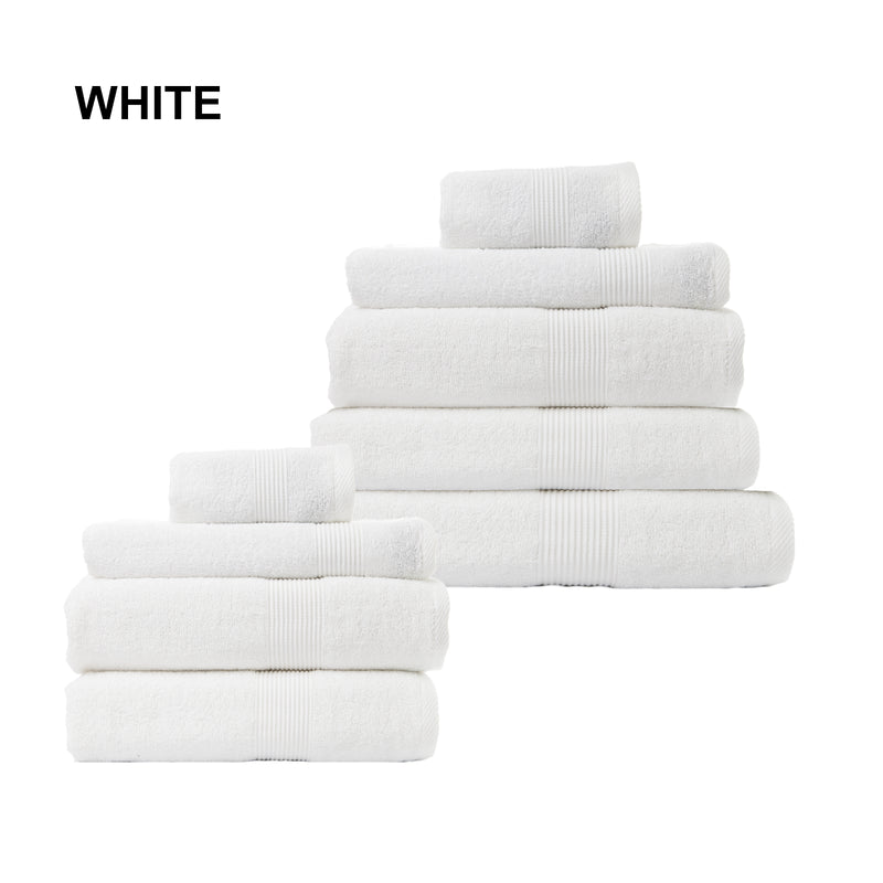 Royal Comfort Cotton Bamboo Towel Bundle Set 450GSM Luxurious Absorbent