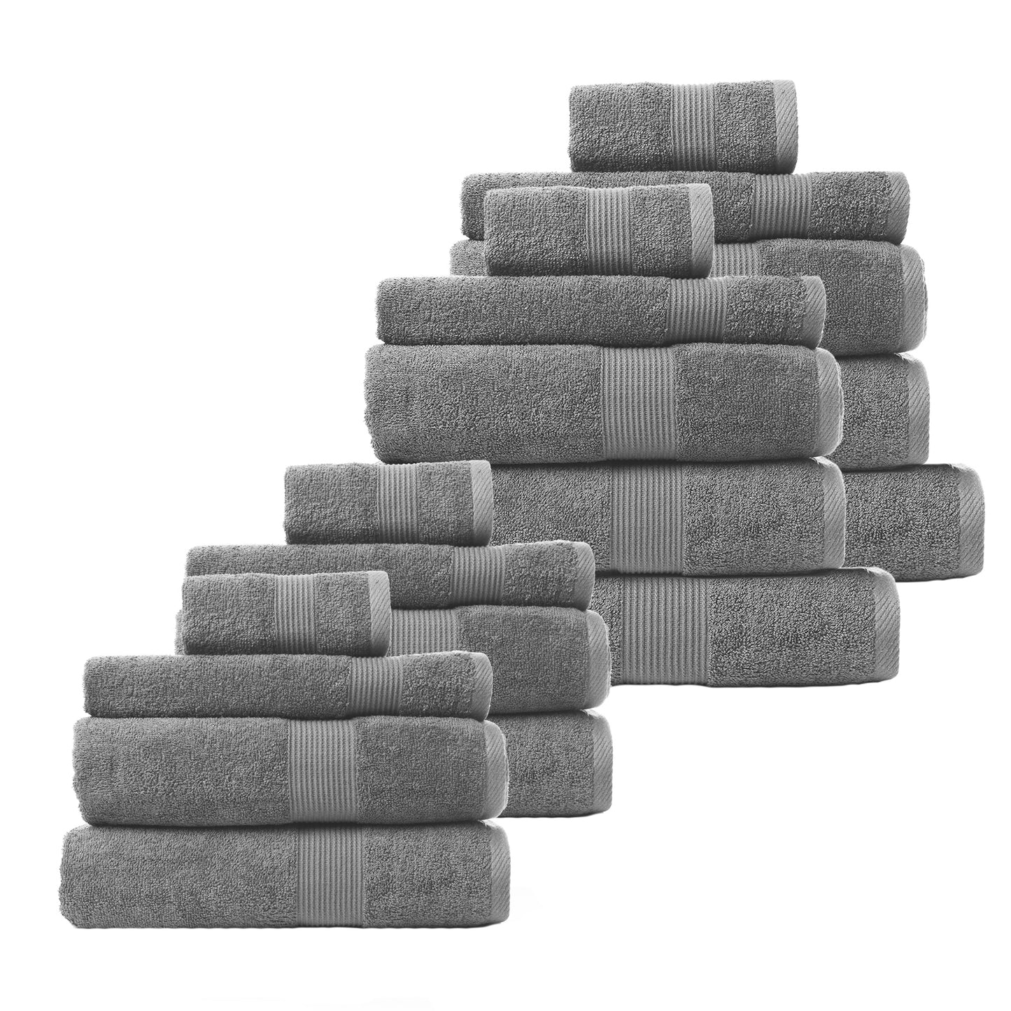 Royal Comfort Cotton Bamboo Towel Bundle Set 450GSM Luxurious Absorbent - Myzenhome