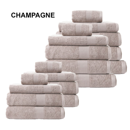 Royal Comfort Cotton Bamboo Towel Bundle Set 450GSM Luxurious Absorbent - Myzenhome