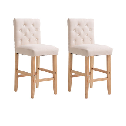 Milano Decor Hamptons Barstool Chairs Kitchen Dining Chair Bar Stool - Myzenhome