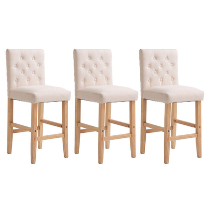 Milano Decor Hamptons Barstool Chairs Kitchen Dining Chair Bar Stool - Myzenhome