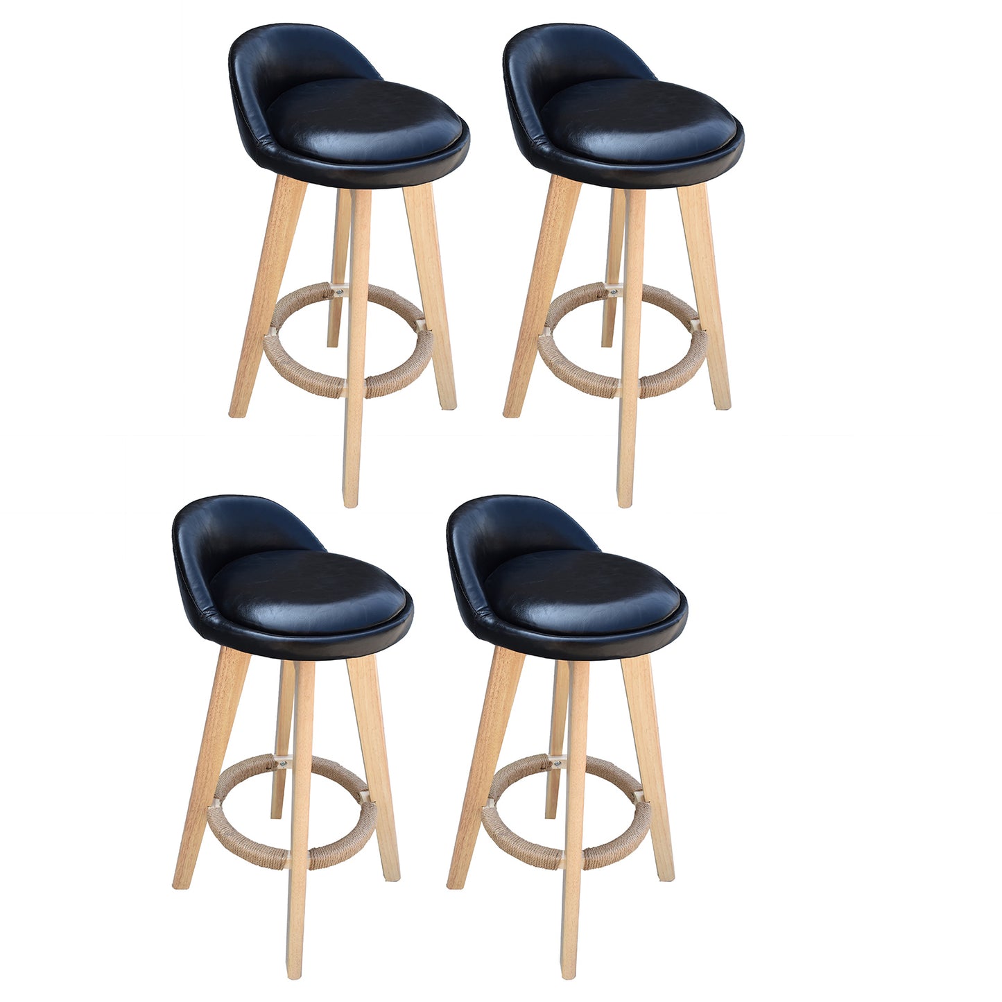 Milano Decor Phoenix Barstool Chairs Kitchen Dining Chair Bar Stool - Myzenhome