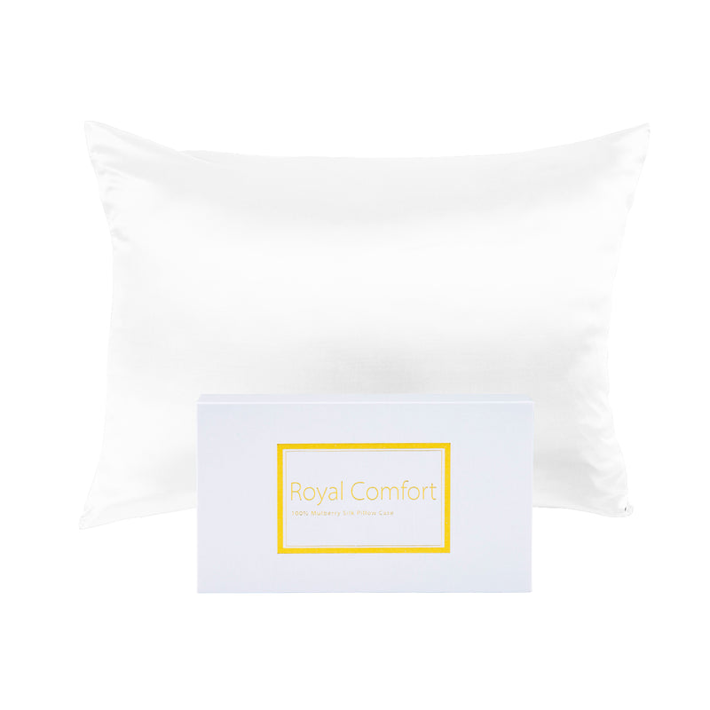 Bamboo Blend Sheet Set+Duck Down Pillows+Silk Pillowcase Bundle Queen