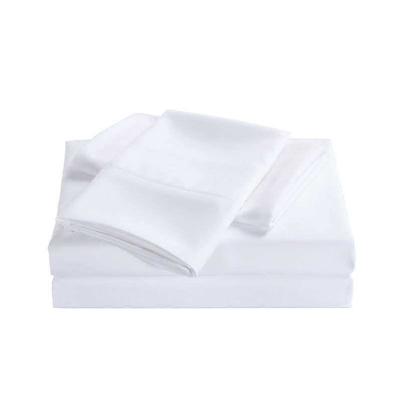 2000 Thread Count 4 Piece Sheet Set And Bonus Twin Pack Satin Pillowcases