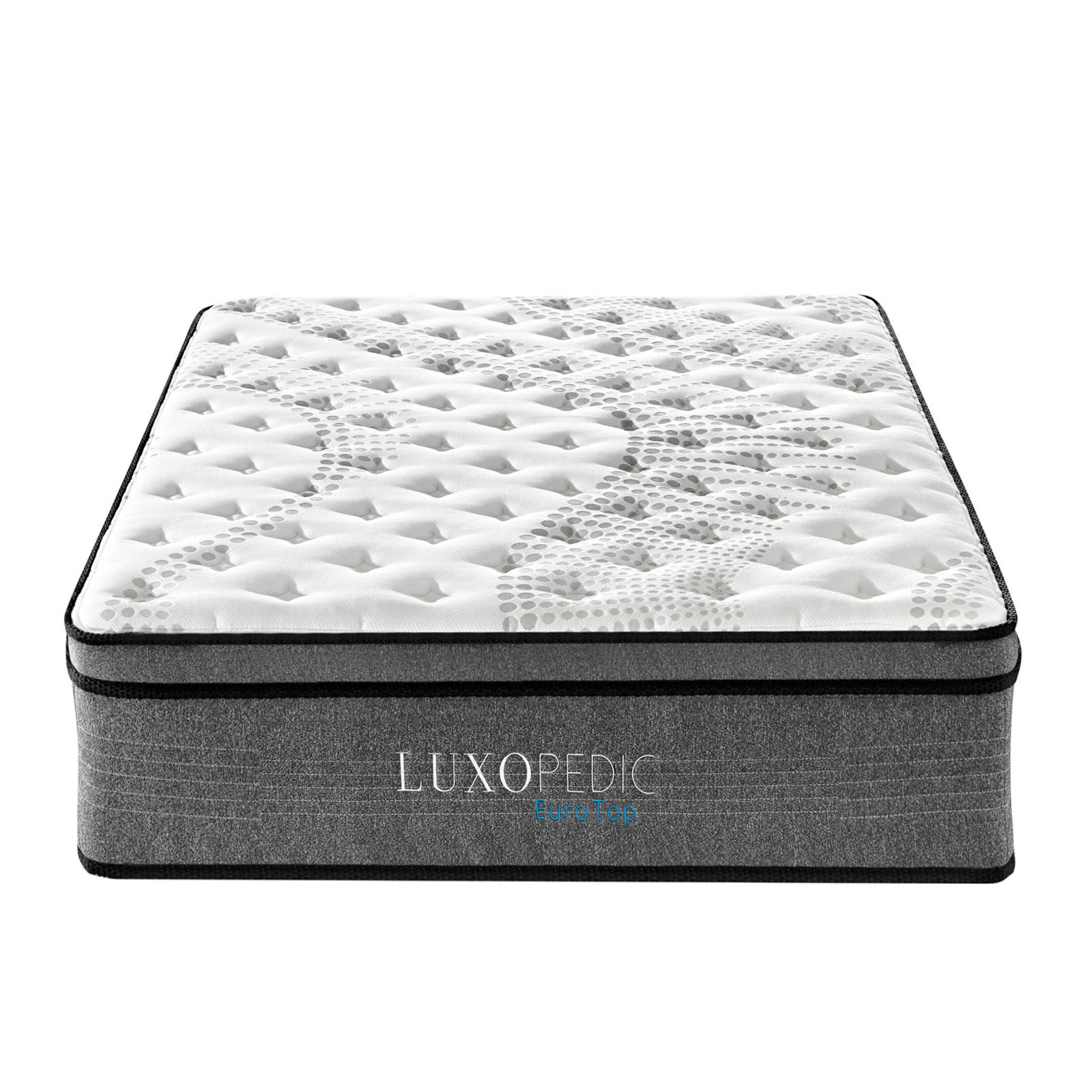 Milano Decor Capri Bed Frame + Luxopedic Euro Top Mattress Bedroom Set - Myzenhome