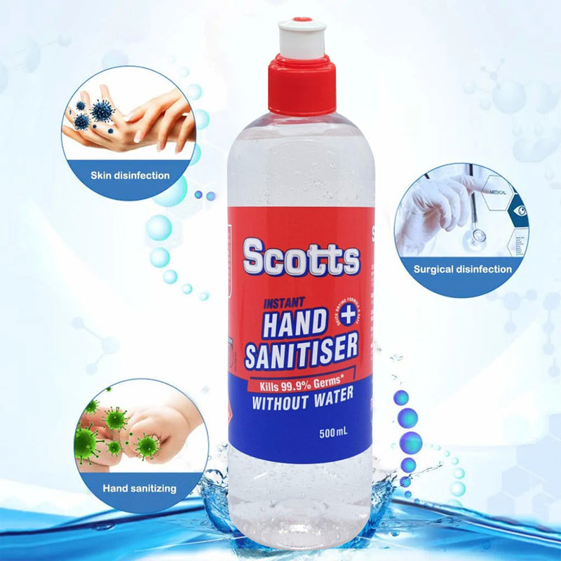 1 Bottle x 500ml Scotts Instant Hand Sanitiser Alcohol-Based Australian Made