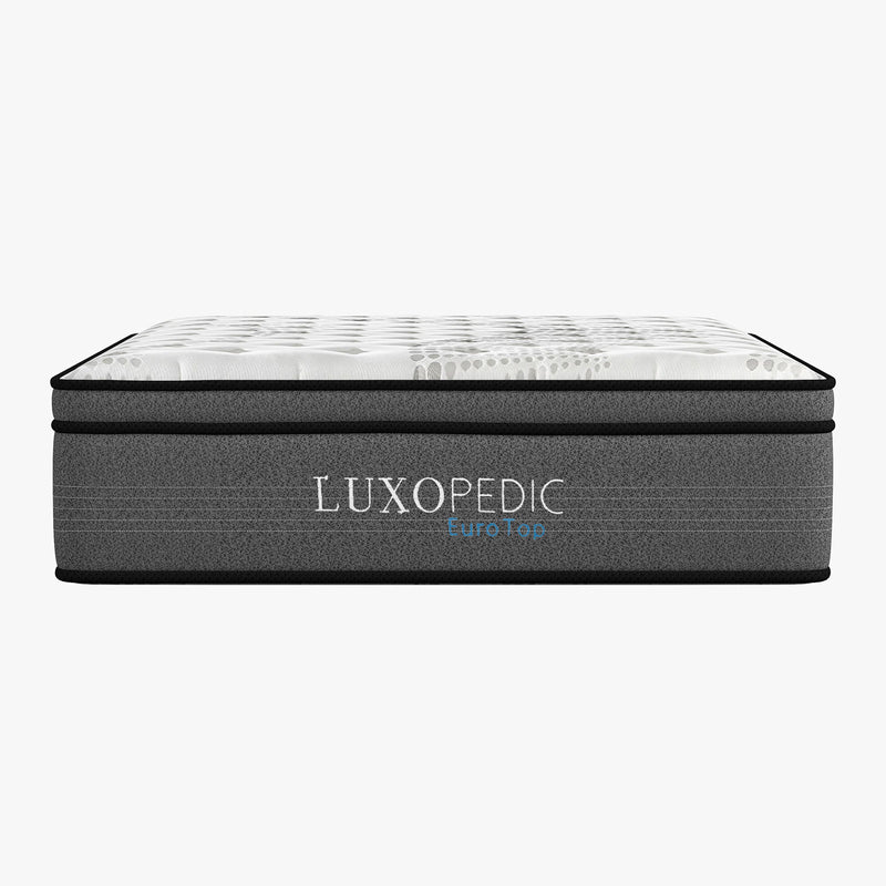 Luxopedic Pocket Spring Mattress 5 Zone 32CM Euro Top Memory Foam Medium Firm