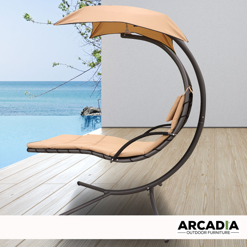 Arcadia Furniture Hammock Swing Chair Chaise Lounger Waterproof Outdoor