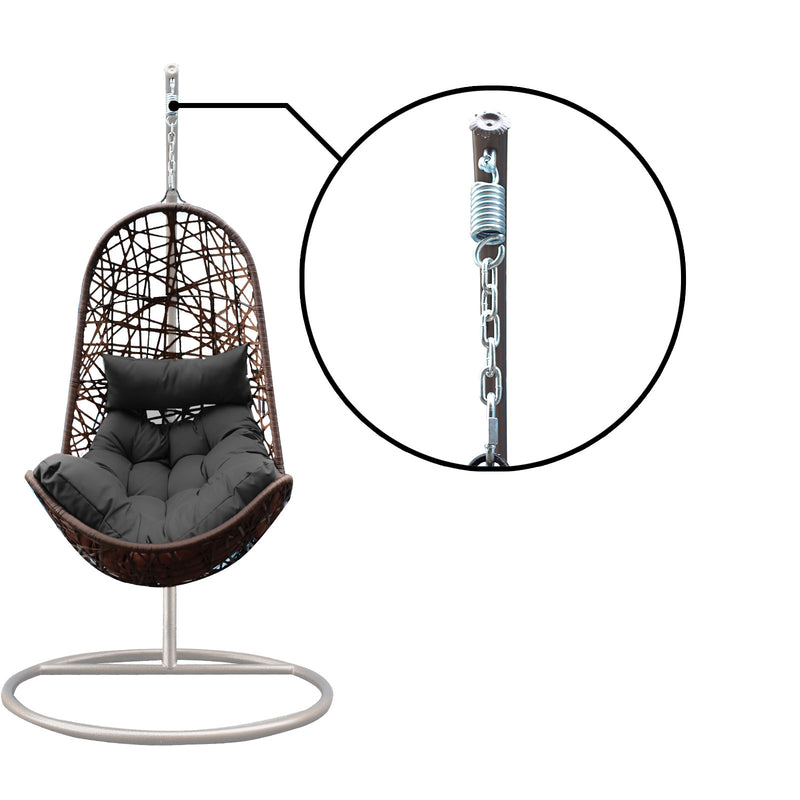 Arcadia Furniture Hanging Basket Egg Chair Outdoor Wicker Rattan Patio Garden