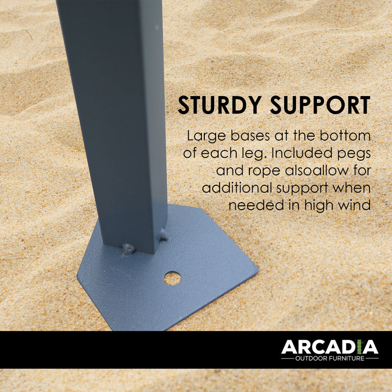 Arcadia Furniture Gazebo 3 x 3 Metre Canopy Portable Pop Up Outdoor Beach