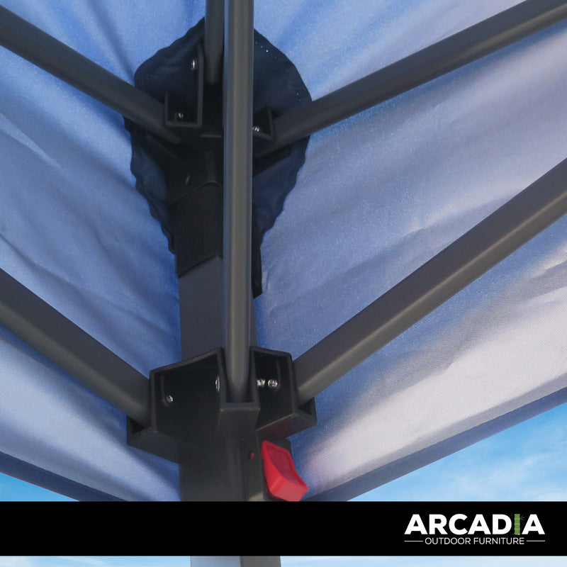 Arcadia Furniture Gazebo 3 x 3 Metre Canopy Portable Pop Up Outdoor Beach