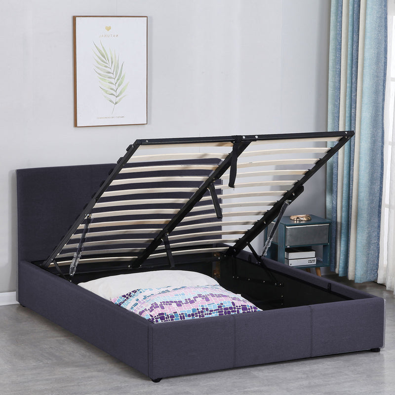 Milano Luxury Gas Lift Bed Frame And Headboard