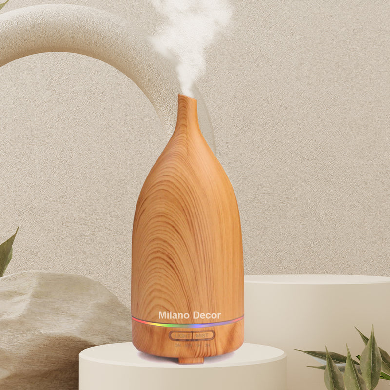 Milano Decor Aroma Diffuser Ultrasonic Humidifier Purifier And 3 Pack Oils