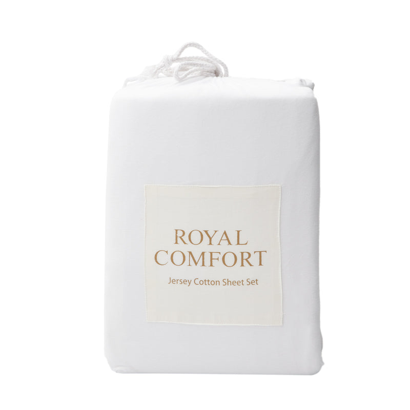 Royal Comfort 100% Jersey Cotton 4 Piece Sheet Set