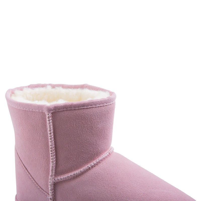 Royal Comfort Ugg Slipper Boots Womens Leather Upper Wool Lining Breathable