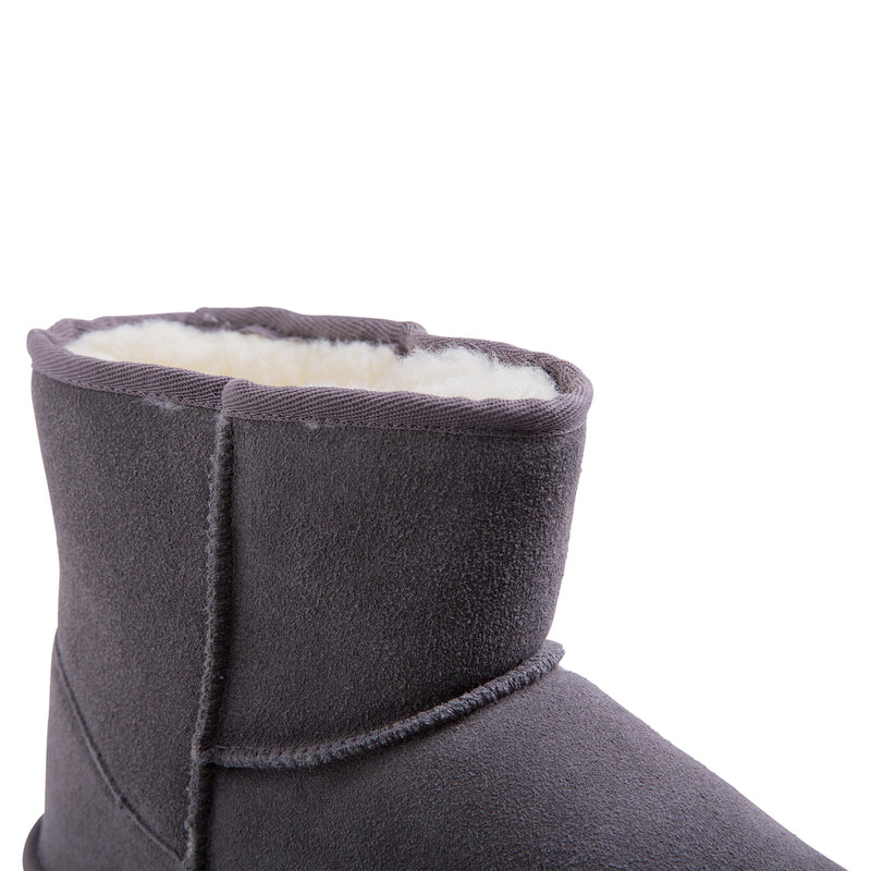 Royal Comfort Ugg Slipper Boots Mens Leather Upper Wool Lining Breathable