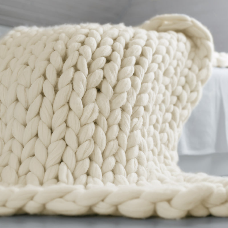 Royal Comfort Chunky Hand Knit Thick Weighted Blanket Plush 6.3KG