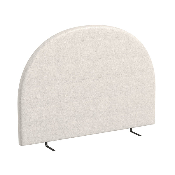 Milano Decor Ariana Curved Boucle Bedhead Headboard Upholstered Cushioned