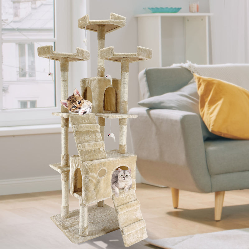 4Paws Cat Tree Scratching Post House Furniture Bed Luxury Plush Play