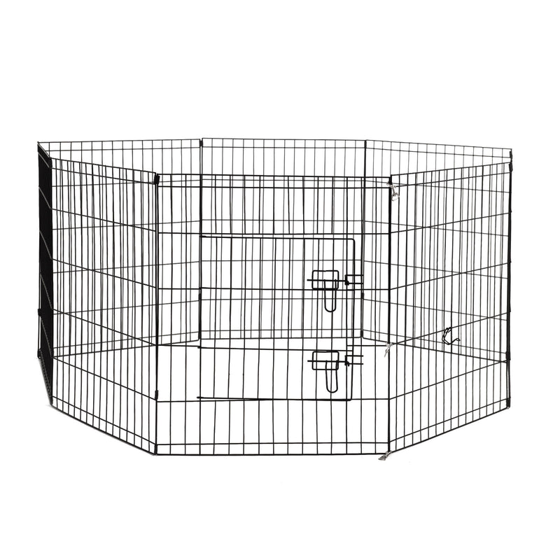 4Paws 8 Panel Playpen Puppy Exercise Fence Cage Enclosure Pets