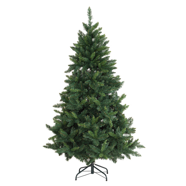 Santa's Helper Snowed Christmas Slim Tree With 200 LED Lights 180cm