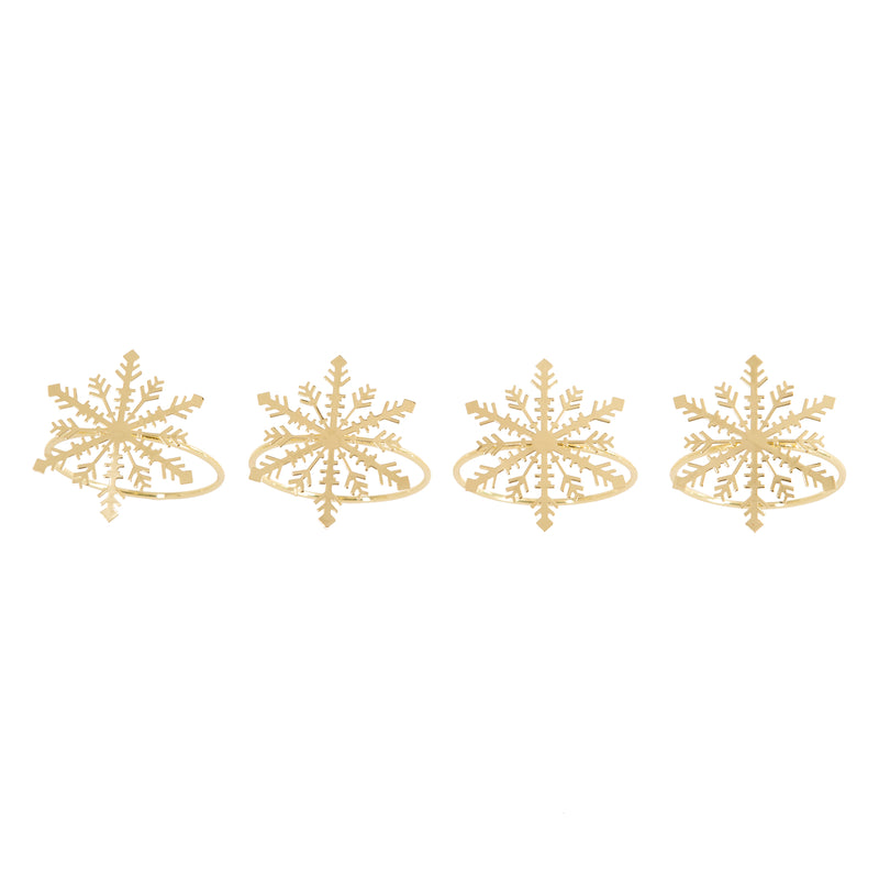 Bread and Butter Napkin Rings - Snowflake - - 4 Pack