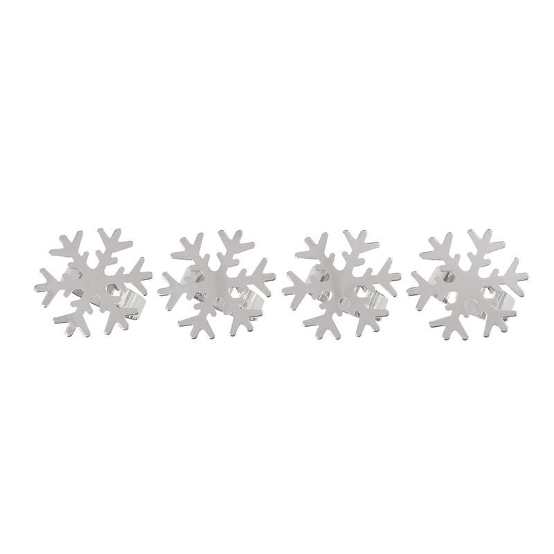 Bread and Butter Napkin Rings - Snow Flake - - 4 Pack