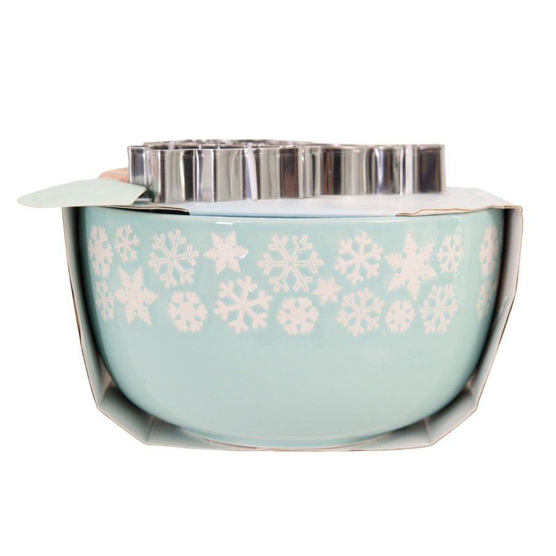 Bread and Butter Electroplate Icy Snowflake Mini Mix Bowl Set