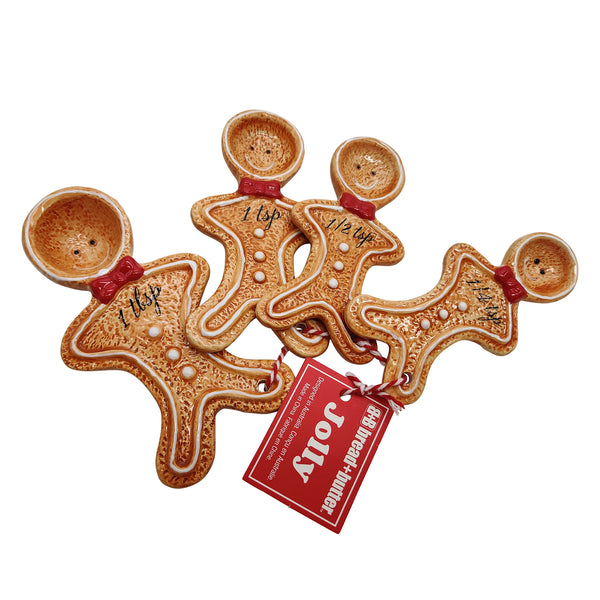 Bread and Butter Figurine Gingerbread Man Spoons 4 Pack