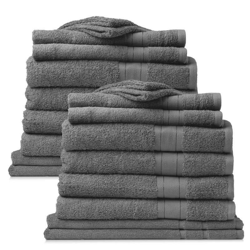 Royal Comfort 20 Piece Towel Set Regency 100% Cotton Luxury Plush