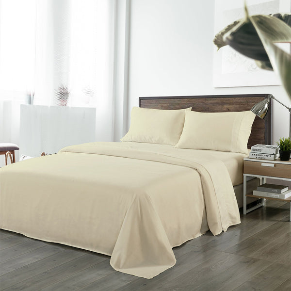 Royal Comfort Bamboo Blended Sheet & Pillowcases Set 1000TC Ultra Soft Bedding