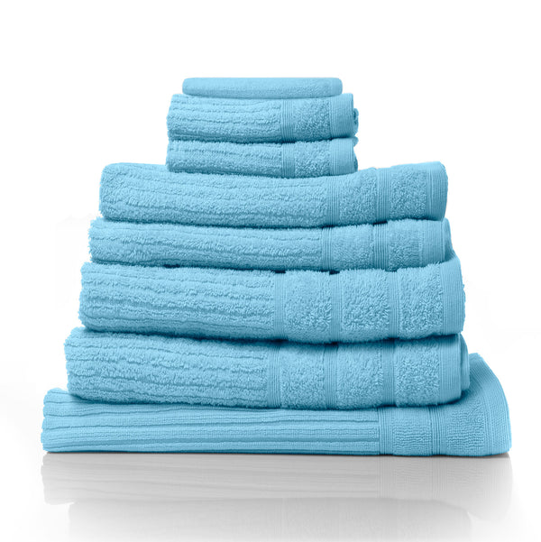 Royal Comfort Eden Egyptian Cotton 600GSM 8 Piece Luxury Bath Towels Set