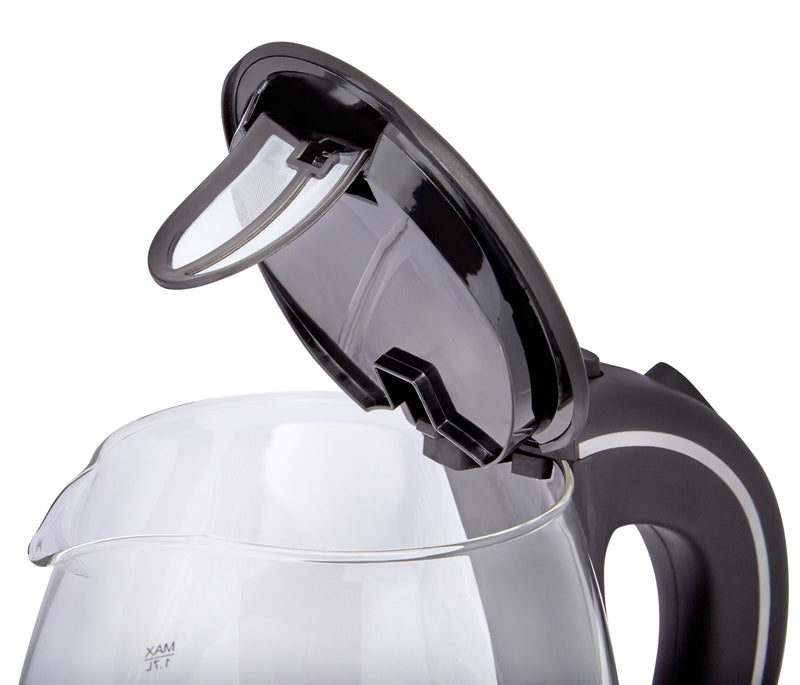 Pursonic Glass Kettle Electric LED Light Kitchen Water Jug Stainless Steel